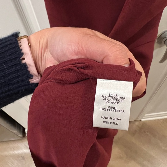 SRG Eloise Dress XS NWT Oxblood Sofia Richie Grainge - Picture 6 of 16